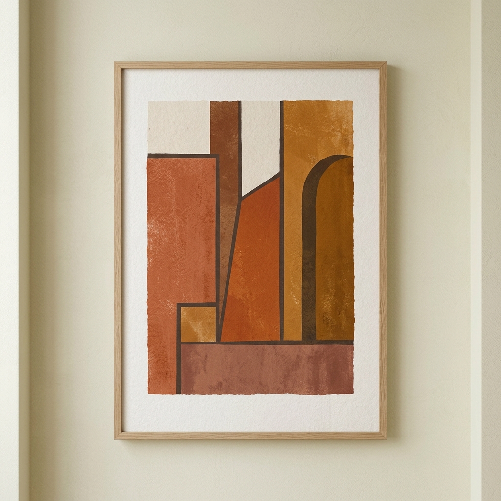 Abstract minimalist artwork representing family system dynamics